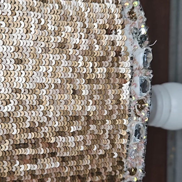 Nicole Miller Beaded Sequined Sheath Dress - Picture 6 of 9